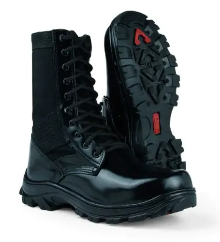 Coturno Militar Preto Box Zíper | Novo Troller