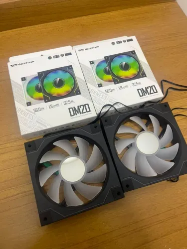 4 Ventoinhas Aigo Darkflash DM20, ARGB, 120mm, Preto