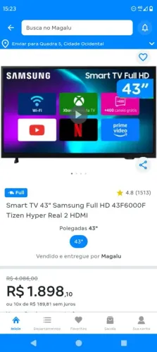 Vendo televisão nova nunca usada na caixa