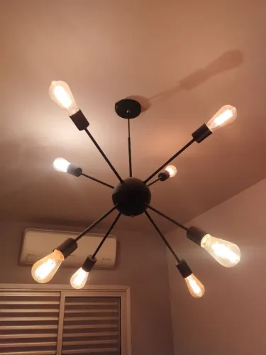 Luminária Sputnik com 8 lâmpadas