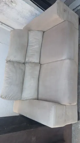 Sofá retrátil bege