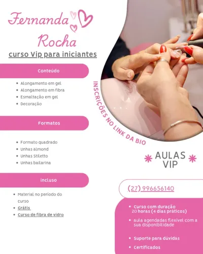 Curso unhas em gel 