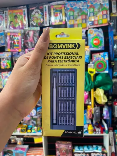 KIT DE FERRAMENTAS PROFISSIONAL DE PONTAS ESPECIAIS PARA ELETRÔNICA