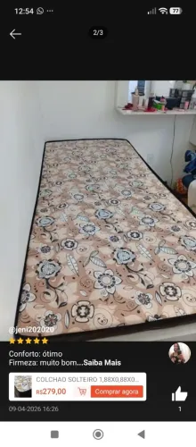 Cama planejada e colchão novo 