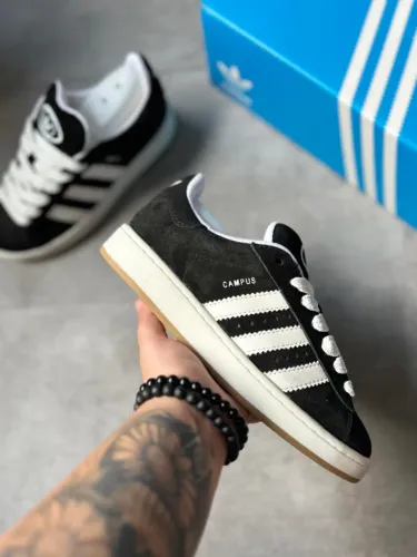 Tênis Adidas Campus Camurça Premium Unissex Cor: Preto - Disponível 34 AO 43