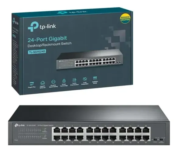 Switch 16 Portas Ethernet Gigabit Tl-sg1016d - Tp-link