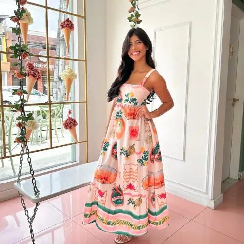 Vestido tropical