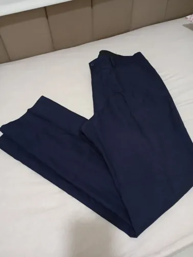 Calça social masculina azul marinho tamanho 46
