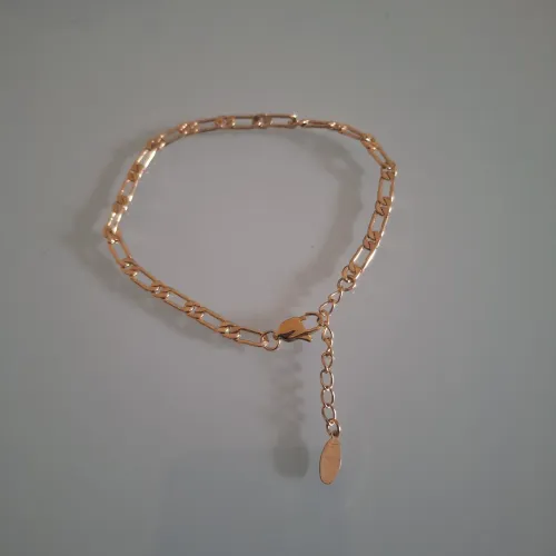 Pulseira folheada a ouro masculina 