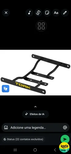 Suporte bau 80 litros cg