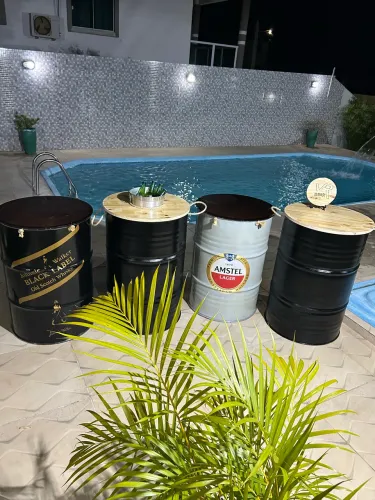 Tonel de ferro personalizado com fundo infinito 