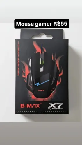 Mouse gamer USB com fio