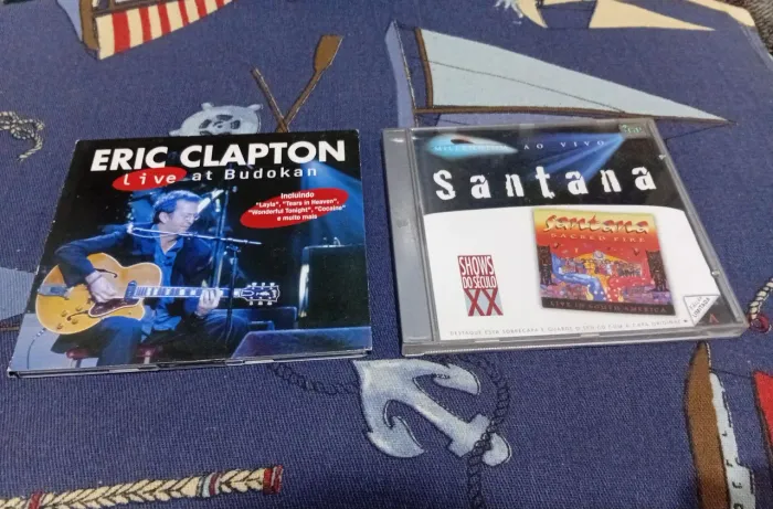 CDs Eric Clapton e Santana