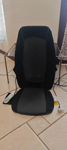 Assento Encosto Massageador Shiatsu com Controle e Aquecimento - Perfeito Estado!