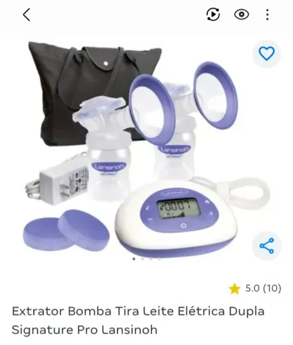Bomba de tirar leite Lansinoh