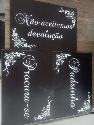 Placas de casamento