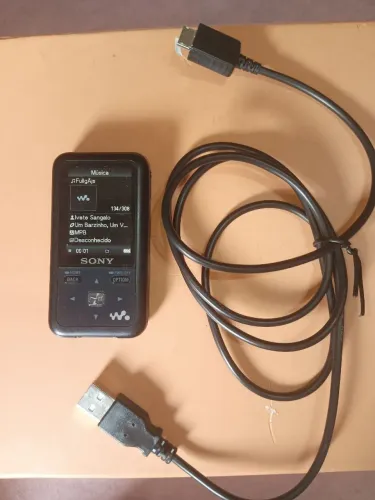 Player Sony Walkman,  modelo NWZ-S615F Series, LEIA O ANÚNCIO 