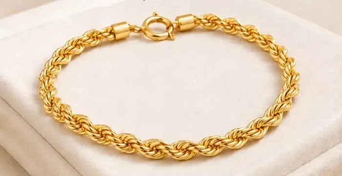Pulseira Trancelim em Ouro 18k 750