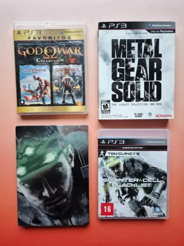Estoque com diversos jogos mídia física de PS3