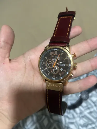 RELÓGIO MASCULINO CURREN DOURADO