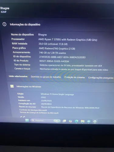 Notebook Lenovo