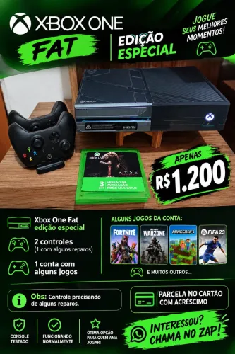 Oportunidade: Xbox One edição especial completo
