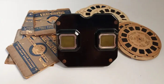 ANTIGO VIEW-MASTER fabricado nos Estados Unidos, Portland.