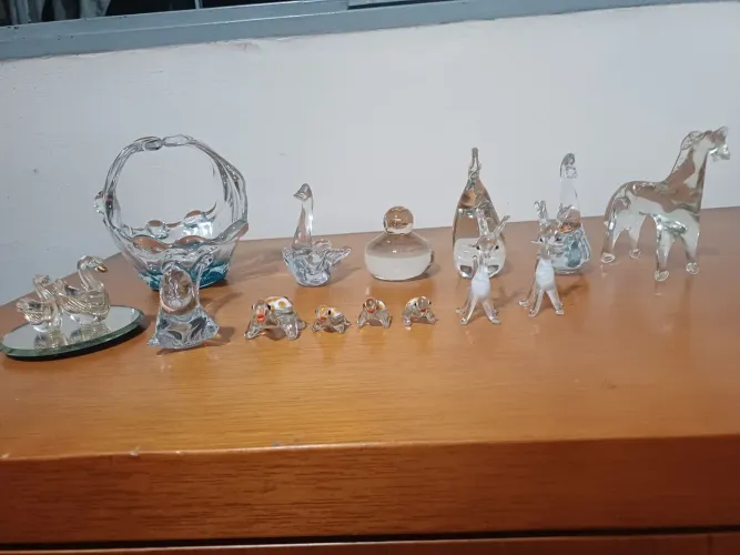 peças de vidro para decoração
