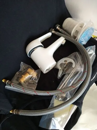 Torneira monocomando natu para lavatório branco sensea