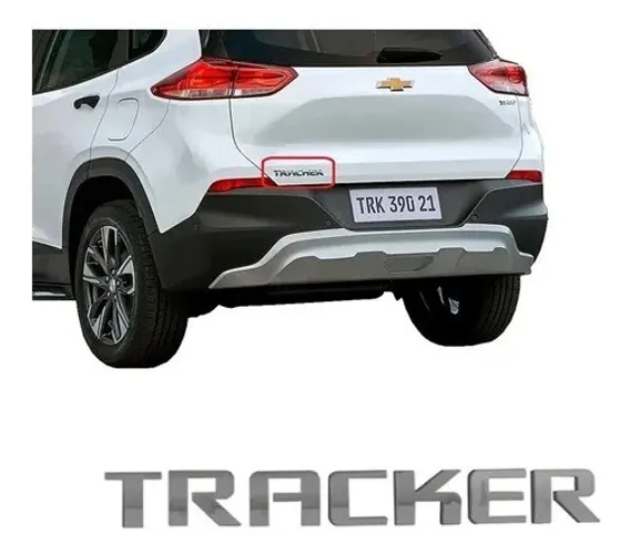 Emblema Letreiro Cromado Tampa Porta Mala Tracker 2021 2022