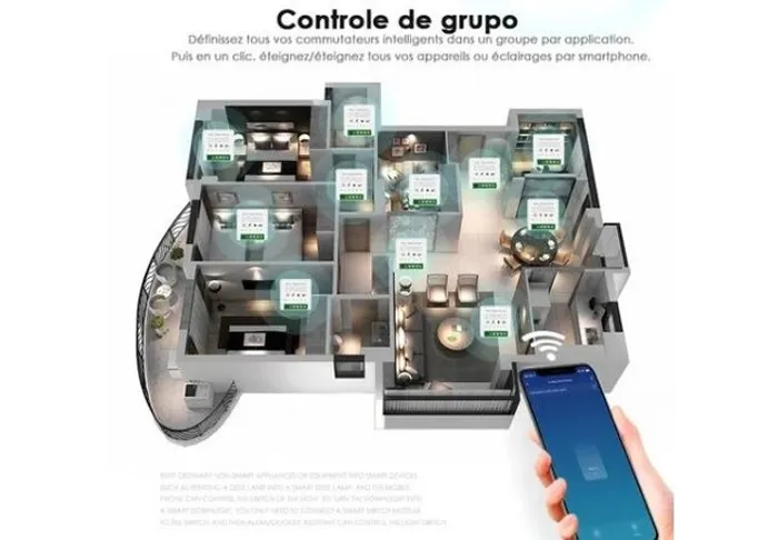 Tuya Mini Interruptor Wifi Inteligente 16a Alexa Goog Sonoff Automação COD-AM468 