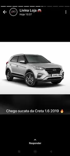 Sucata Creta 1.6 2019  para retirada de peças 