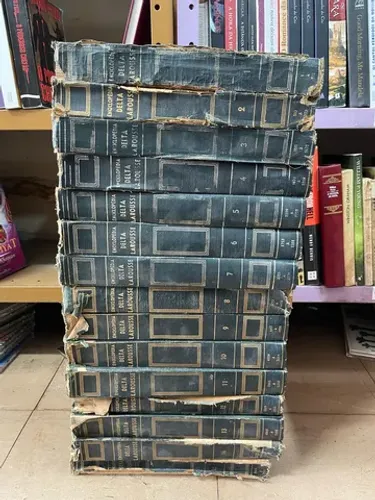 Enciclopédia delta Larousse 1962 capa dura 15 volumes