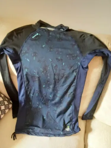 Camiseta Manga Longa Azul térmica UVA