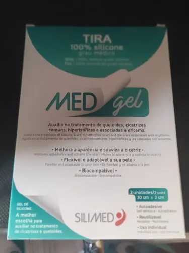 FITA DE SILICONE SILIMED MEDGEL 2 UNIDADES TAMANHO 30X2