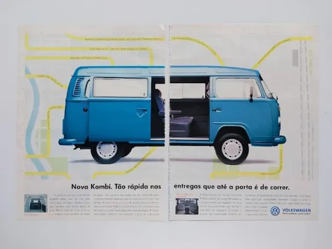 Kombi Carat 1997 - Propaganda original de revista de época