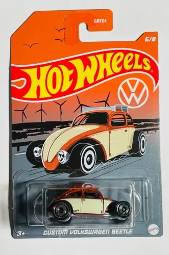 Hotwheels Custom Volkswagen Beetle - Mattel (Fusca Marrom) HDH45-D510 (G1) 4B