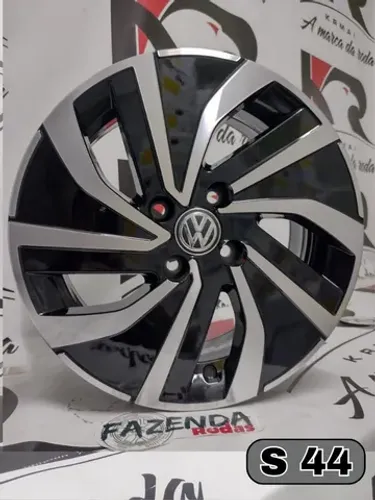 Roda aro 15 modelo do Virtus diamantada com preto Volkswagen 4x100