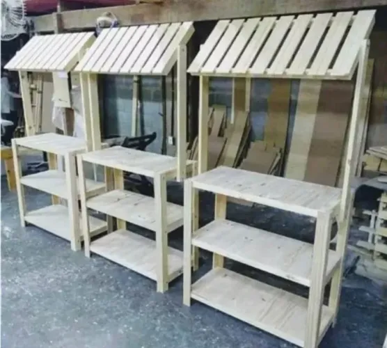 Bancada de férias, para vendedor, pinus, pronto pra buscar.