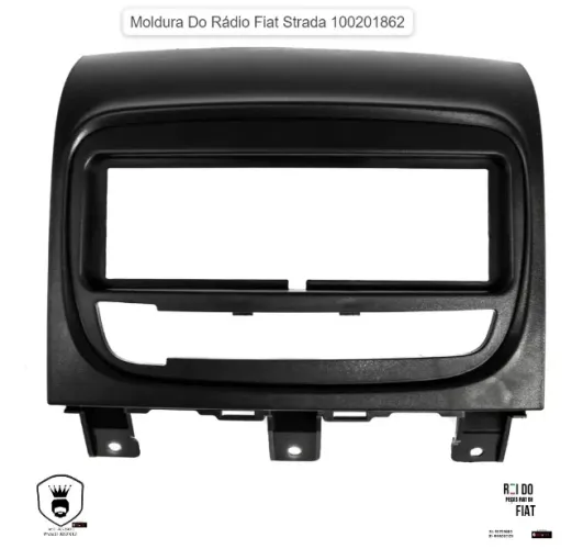 Moldura Do Rádio Fiat Strada palio siena 100201862 usado