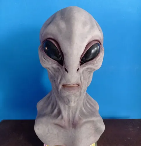 Máscara Alienígena silicone realística importada EUA 