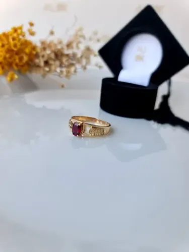 Anel de Formatura para Direito em Ouro 18k