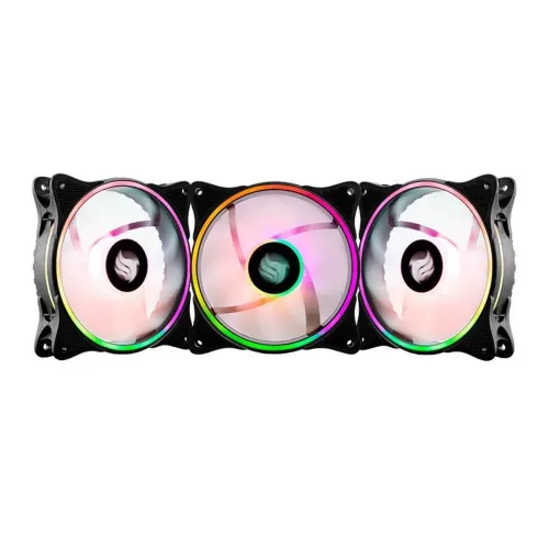 KIT VENTOINHAS PICHAU DUAL RING P1, LED ARGB, 3X120MM