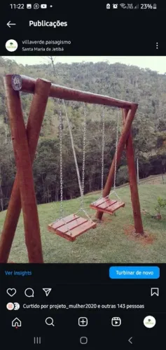 Balanços de eucalipto tratado 