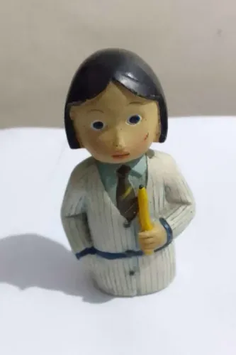 Bonequinho de biscuit Jornalista
