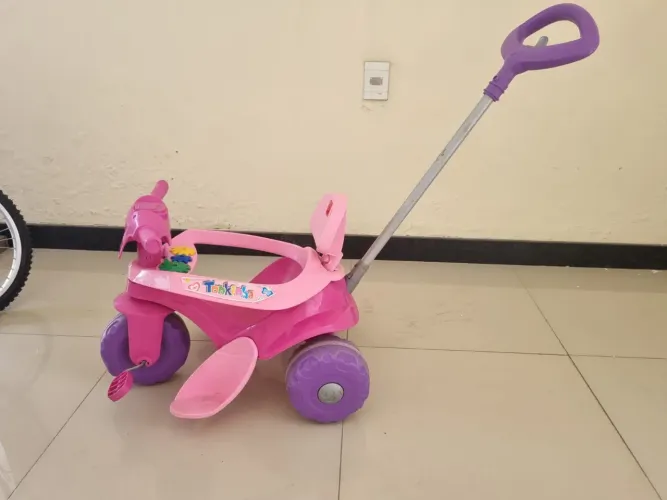 Bicicletas e carrinho feminina para crianças 
