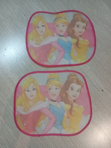 Par de Protetores de Sol para Carro com Princesa Disney