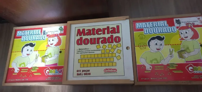 Jogo pedagógico de madeira...Material Dourado- Cada um R$ 30,00