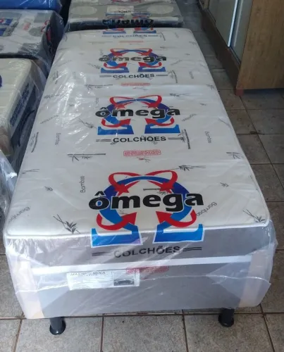 Cama box solteiro de mola