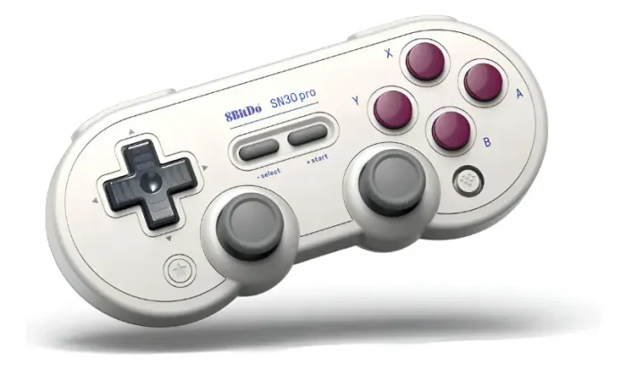 Controle sem fio 8BitDo SN30 Pro - Game Boy Classic Cinza Claro - Novo e Lacrado